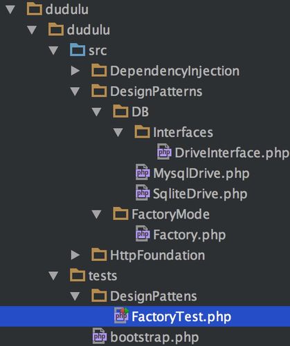 php设计模式之工厂模式单例模式注册树模式